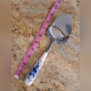 Vintage Dutch Cheese Slicer With White Handle